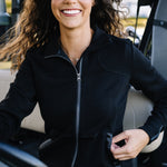Kastel Denmark Black Scuba Full Zip Jacket - Kastel Denmark - Equiluxe Tack