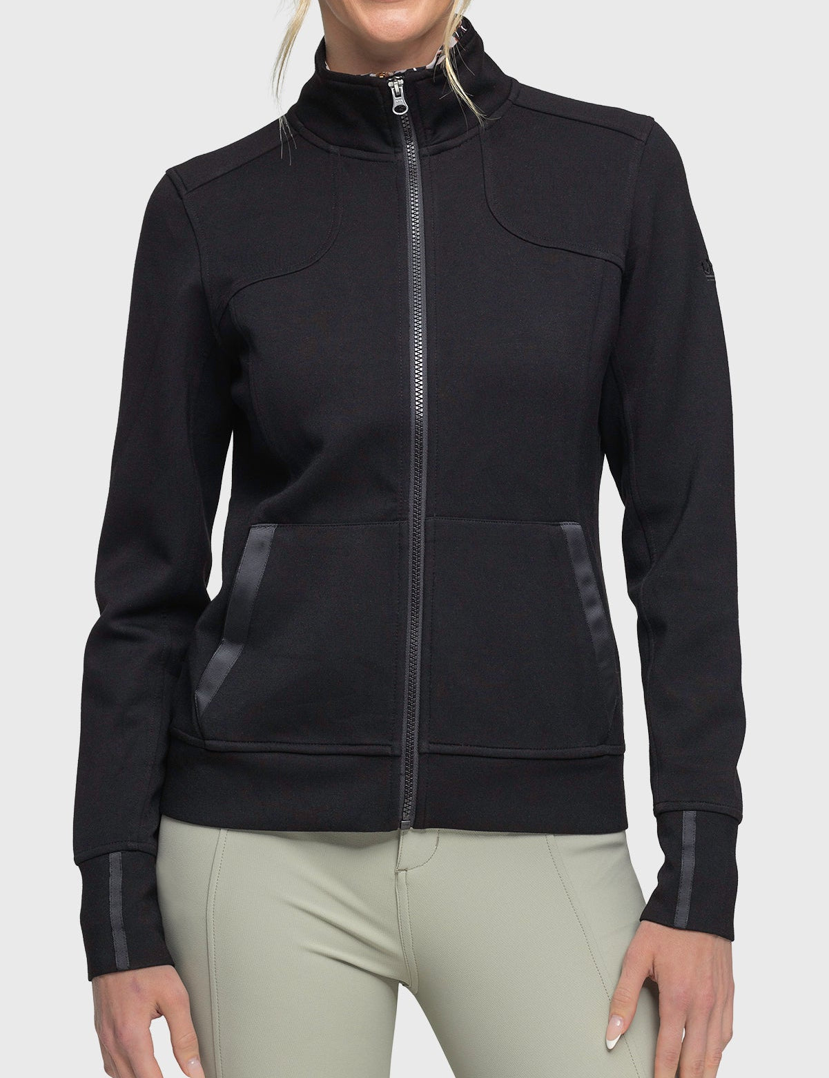 Kastel Denmark Black Scuba Full Zip Jacket - Kastel Denmark - Equiluxe Tack