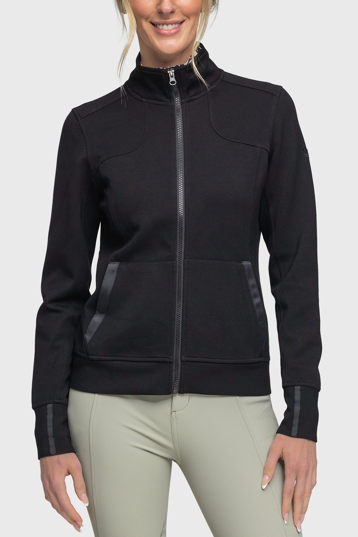 Kastel Denmark Black Scuba Full Zip Jacket - Kastel Denmark - Equiluxe Tack