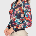 Kastel Denmark Black Watercolor Floral Long Sleeve 1/4 Zip Sun Shirt - Kastel Denmark - Equiluxe Tack