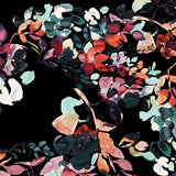 Kastel Denmark Black Watercolor Floral Long Sleeve 1/4 Zip Sun Shirt - Kastel Denmark - Equiluxe Tack