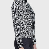 Kastel Denmark Black & White Climbing Vine Full Zip Track Jacket w/Striped Trim - Kastel Denmark - Equiluxe Tack