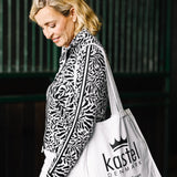 Kastel Denmark Black & White Climbing Vine Full Zip Track Jacket w/Striped Trim - Kastel Denmark - Equiluxe Tack