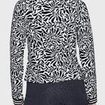 Kastel Denmark Black & White Climbing Vine Full Zip Track Jacket w/Striped Trim - Kastel Denmark - Equiluxe Tack