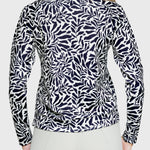 Kastel Denmark Black & White Climbing Vine ½ Zip Scuba Pullover - Kastel Denmark - Equiluxe Tack