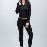 Kastel Denmark Black with Black Trim Long Sleeve Sun Shirt - Kastel Denmark - Equiluxe Tack