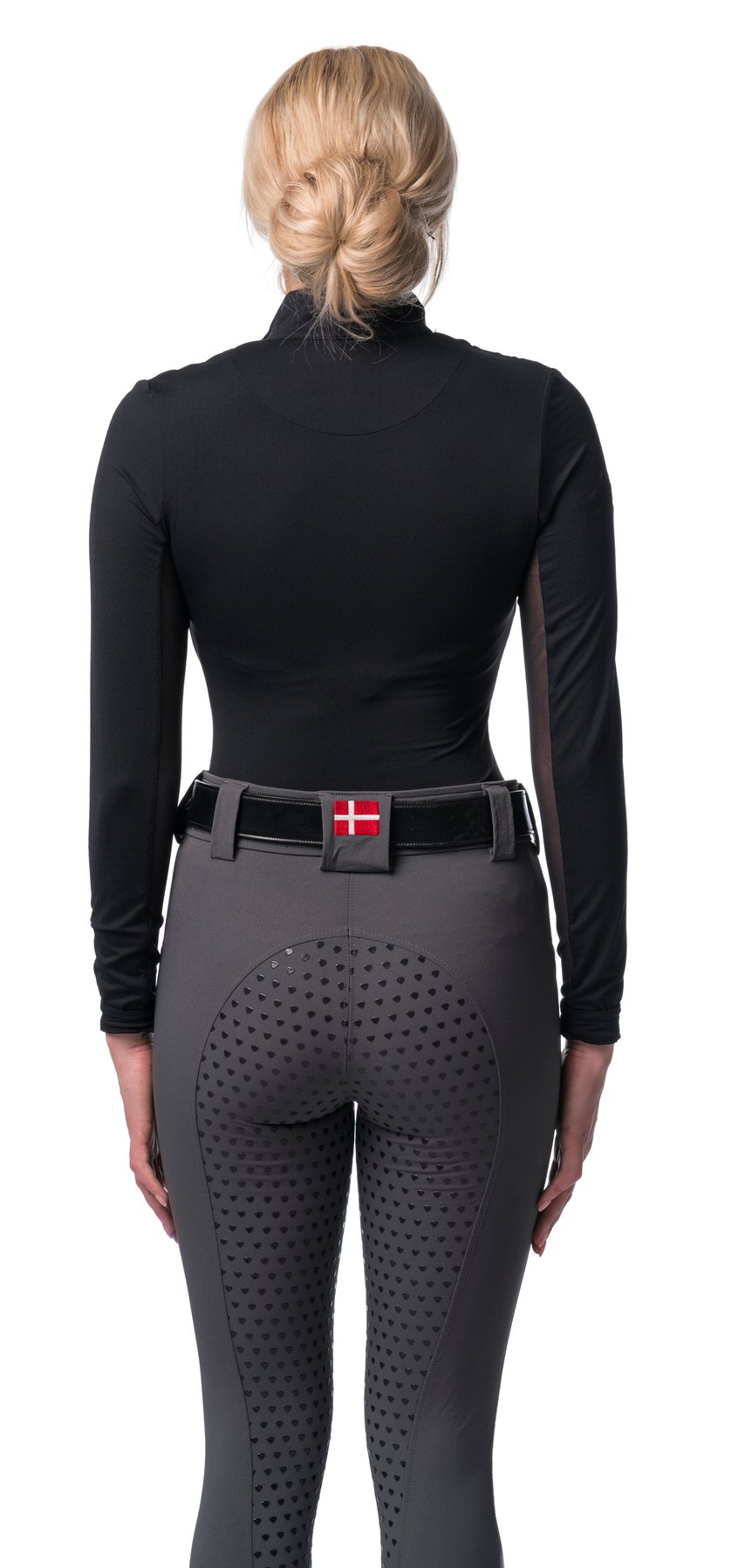 Kastel Denmark Black with Black Trim Long Sleeve Sun Shirt - Kastel Denmark - Equiluxe Tack