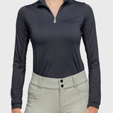 Kastel Denmark Black with Black Trim Long Sleeve Sun Shirt - Kastel Denmark - Equiluxe Tack