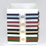 Kastel Denmark Burgundy and Blush Striped Stretch Belt - Kastel Denmark - Equiluxe Tack