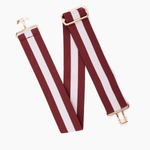 Kastel Denmark Burgundy and Blush Striped Stretch Belt - Kastel Denmark - Equiluxe Tack