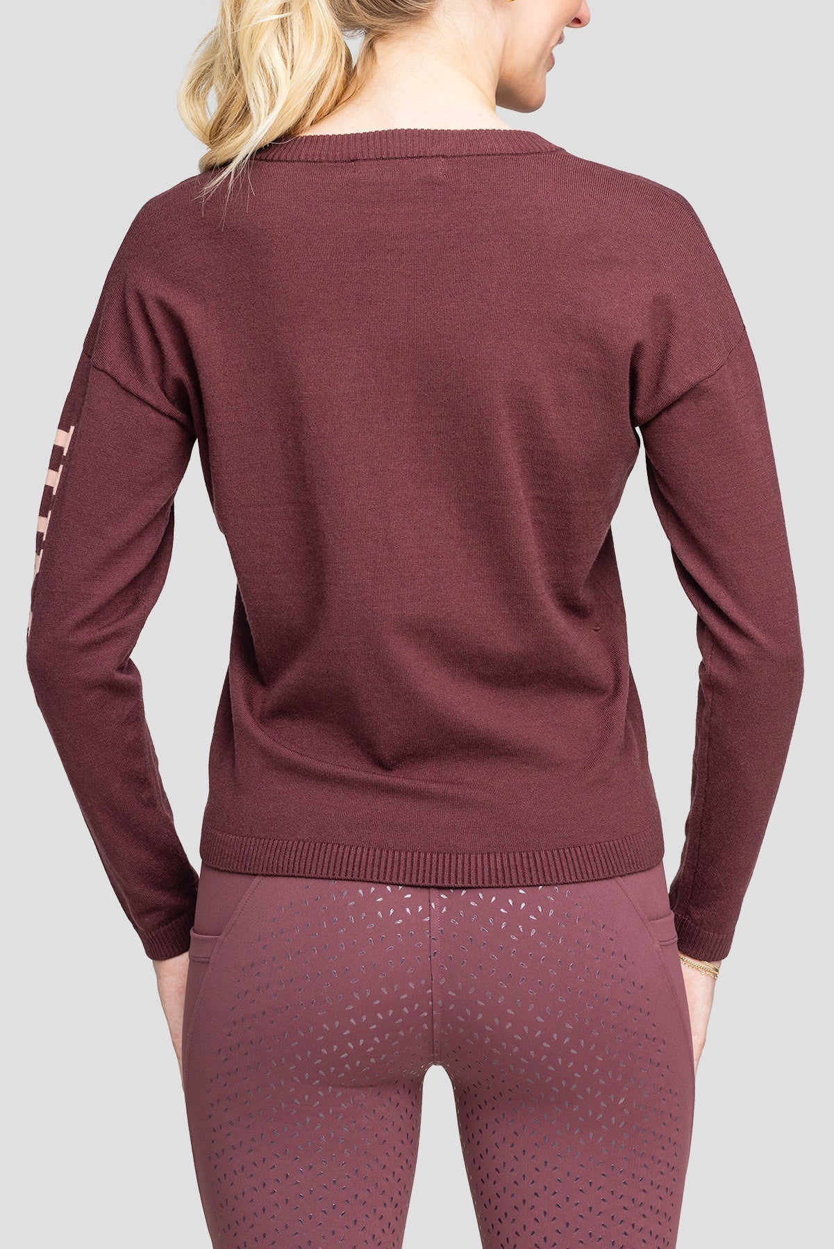 Kastel Denmark Cabernet & Rose Crewneck "Jump" Sweater - Kastel Denmark - Equiluxe Tack