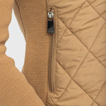 Kastel Denmark Camel Quilted Front Hooded Knit Jacket - Kastel Denmark - Equiluxe Tack