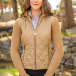 Kastel Denmark Camel Quilted Front Hooded Knit Jacket - Kastel Denmark - Equiluxe Tack