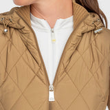 Kastel Denmark Camel Quilted Front Hooded Knit Jacket - Kastel Denmark - Equiluxe Tack