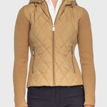 Kastel Denmark Camel Quilted Front Hooded Knit Jacket - Kastel Denmark - Equiluxe Tack