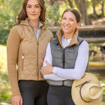Kastel Denmark Camel Quilted Front Hooded Knit Jacket - Kastel Denmark - Equiluxe Tack