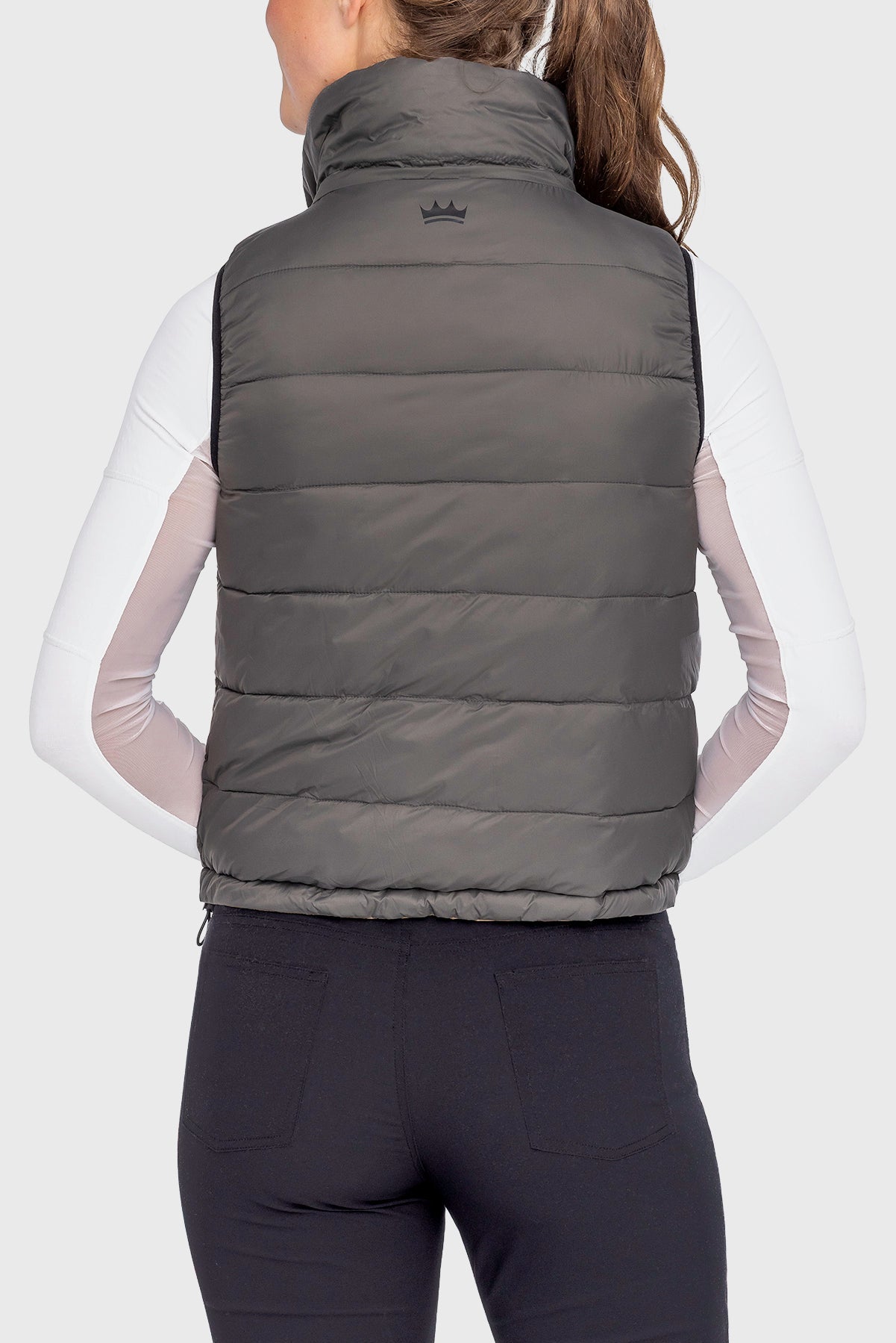 Kastel Denmark Camel & Slate Solid Reversible Puffer Vest - Kastel Denmark - Equiluxe Tack