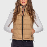 Kastel Denmark Camel & Slate Solid Reversible Puffer Vest - Kastel Denmark - Equiluxe Tack