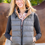 Kastel Denmark Camel & Slate Solid Reversible Puffer Vest - Kastel Denmark - Equiluxe Tack