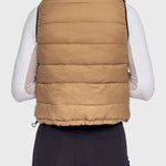 Kastel Denmark Camel & Slate Solid Reversible Puffer Vest - Kastel Denmark - Equiluxe Tack