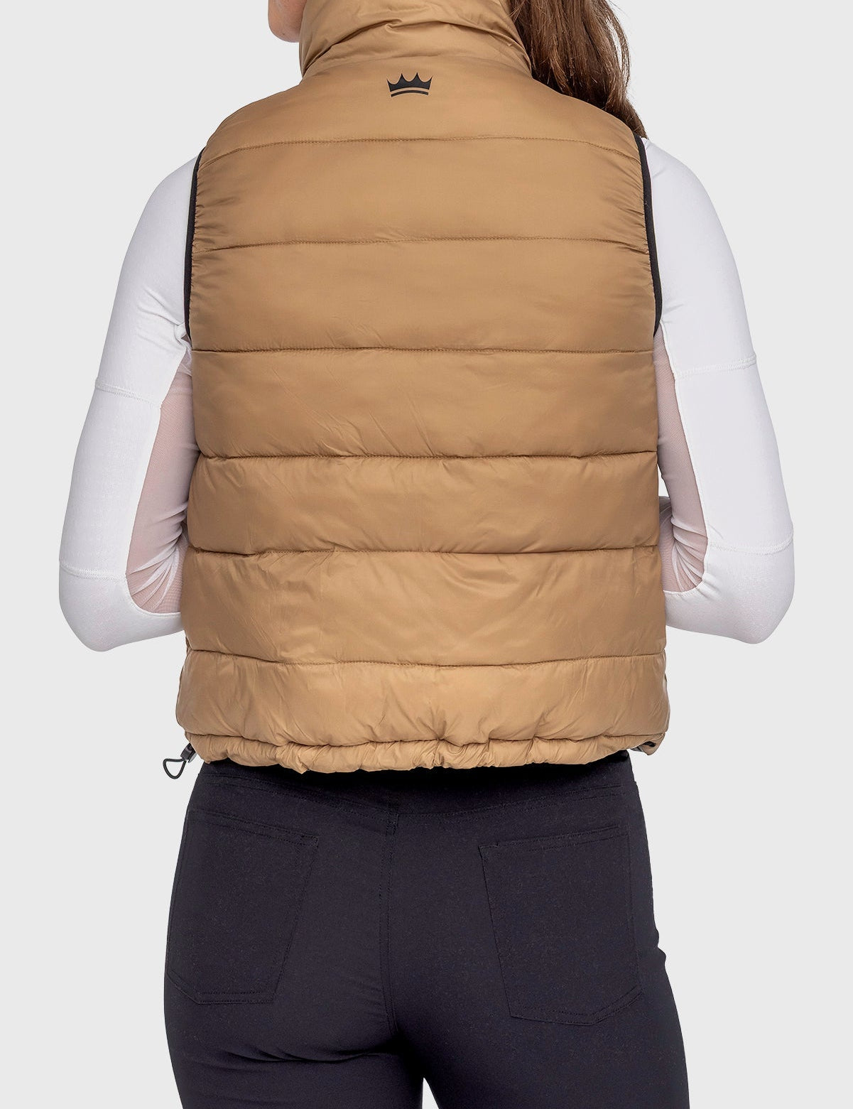 Kastel Denmark Camel & Slate Solid Reversible Puffer Vest - Kastel Denmark - Equiluxe Tack