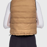 Kastel Denmark Camel & Slate Solid Reversible Puffer Vest - Kastel Denmark - Equiluxe Tack
