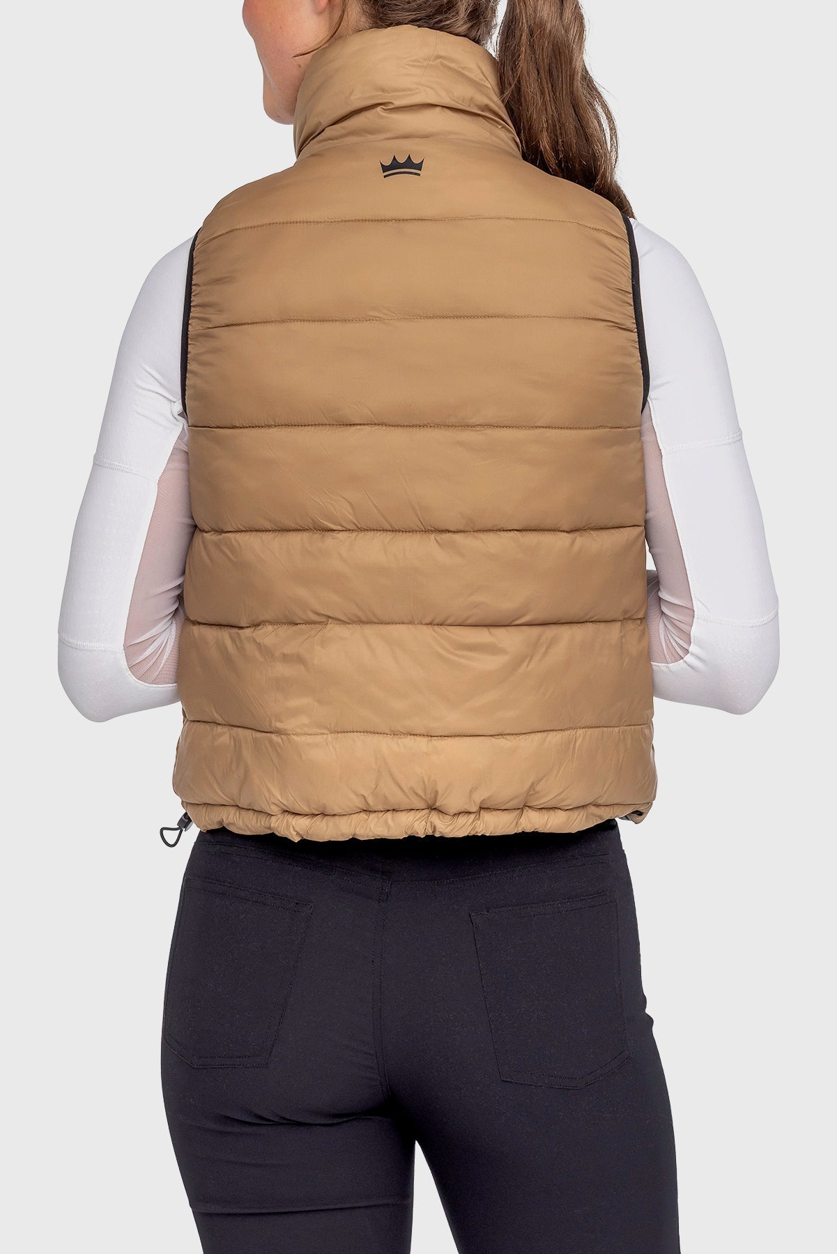 Kastel Denmark Camel & Slate Solid Reversible Puffer Vest - Kastel Denmark - Equiluxe Tack