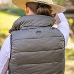 Kastel Denmark Camel & Slate Solid Reversible Puffer Vest - Kastel Denmark - Equiluxe Tack