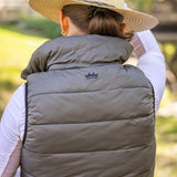 Kastel Denmark Camel & Slate Solid Reversible Puffer Vest - Kastel Denmark - Equiluxe Tack