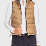 Kastel Denmark Camel & Slate Solid Reversible Puffer Vest - Kastel Denmark - Equiluxe Tack