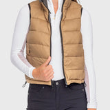 Kastel Denmark Camel & Slate Solid Reversible Puffer Vest - Kastel Denmark - Equiluxe Tack