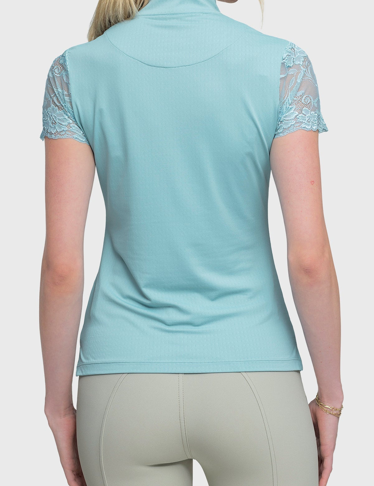Kastel Denmark Cap Sleeve Reef Water Blue Lace 1/4 Zip - Kastel Denmark - Equiluxe Tack