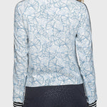 Kastel Denmark Chambray Blue Poppies Full Zip Track Jacket w/Striped Trim - Kastel Denmark - Equiluxe Tack