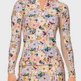 Kastel Denmark Champagne Blooming Peonies Long Sleeve 1/4 Zip Sun Shirt - Kastel Denmark - Equiluxe Tack