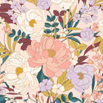 Kastel Denmark Champagne Blooming Peonies Long Sleeve 1/4 Zip Sun Shirt - Kastel Denmark - Equiluxe Tack