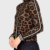 Kastel Denmark Espresso Leopard Full Zip Track Jacket - Kastel Denmark - Equiluxe Tack