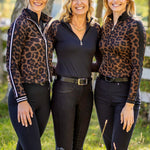 Kastel Denmark Espresso Leopard Full Zip Track Jacket - Kastel Denmark - Equiluxe Tack