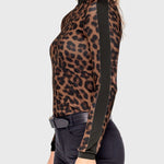 Kastel Denmark Espresso Leopard Long Sleeve 1/4 Zip Sun Shirt - Kastel Denmark - Equiluxe Tack