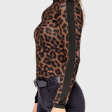 Kastel Denmark Espresso Leopard Long Sleeve 1/4 Zip Sun Shirt - Kastel Denmark - Equiluxe Tack
