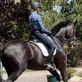 Kastel Denmark French Blue Regal Palm Long Sleeve 1/4 Zip Sun Shirt - Kastel Denmark - Equiluxe Tack