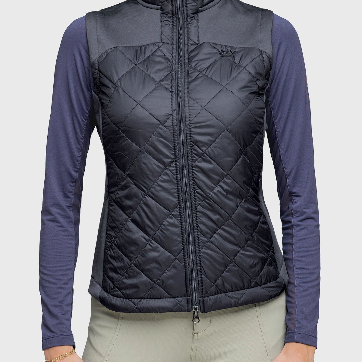 Kastel Denmark Full Zip Black Quilted Vest - Kastel Denmark - Equiluxe Tack