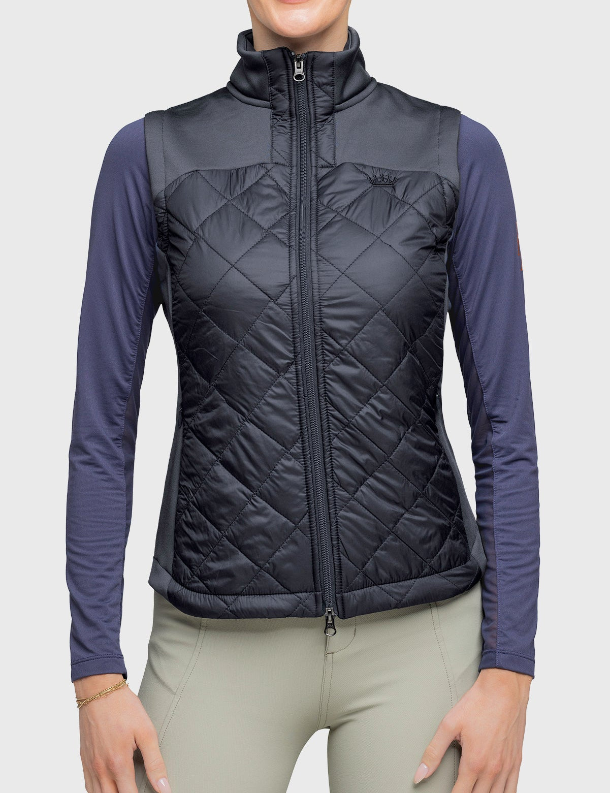 Kastel Denmark Full Zip Black Quilted Vest - Kastel Denmark - Equiluxe Tack