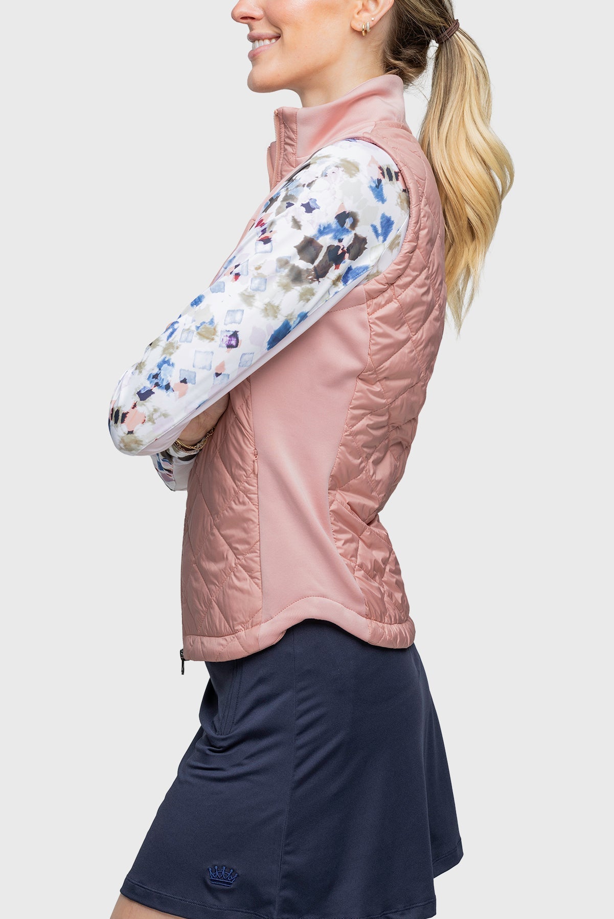 Kastel Denmark Full Zip Blush Quilted Vest - Kastel Denmark - Equiluxe Tack