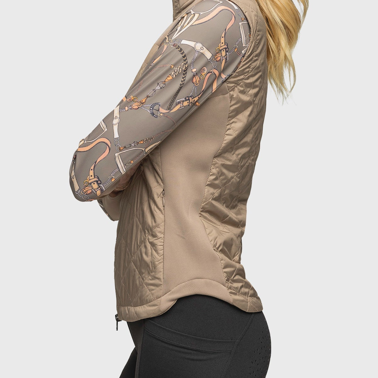 Kastel Denmark Full Zip Desert Quilted Vest - Kastel Denmark - Equiluxe Tack