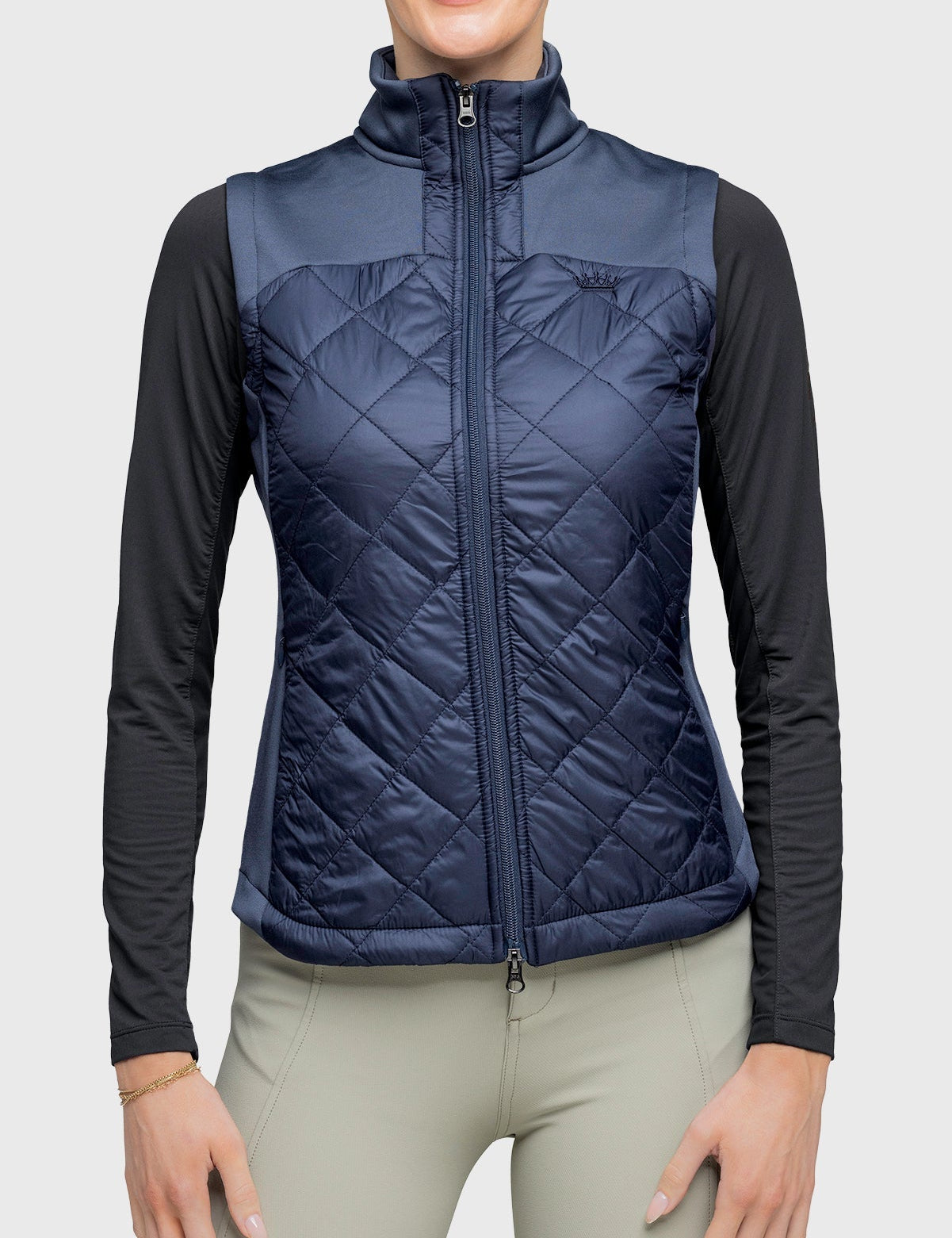 Kastel Denmark Full Zip Navy Quilted Vest - Kastel Denmark - Equiluxe Tack