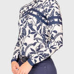 Kastel Denmark Gardenia Climbing Vine Long Sleeve Chevron 1/4 Zip Sun Shirt - Kastel Denmark - Equiluxe Tack