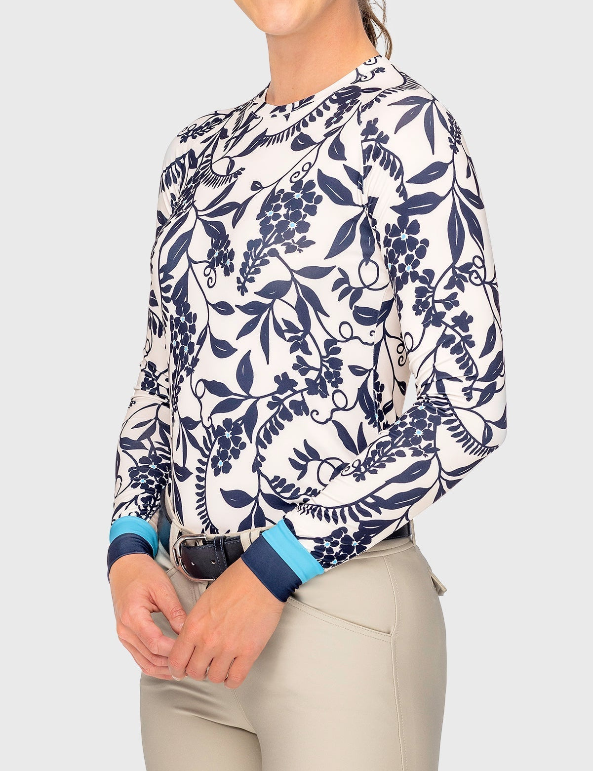 Kastel Denmark Gardenia Climbing Vine Long Sleeve Crewneck - Kastel Denmark - Equiluxe Tack