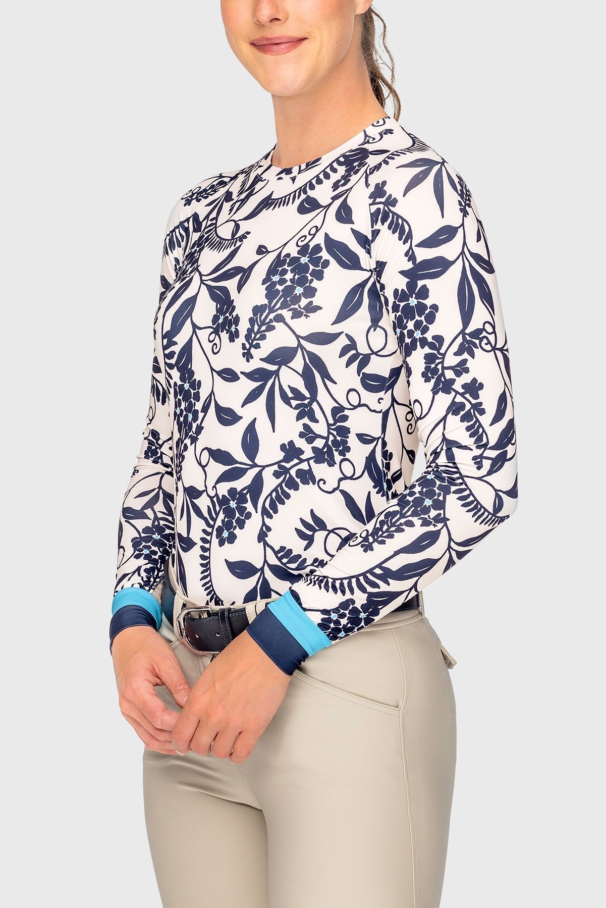 Kastel Denmark Gardenia Climbing Vine Long Sleeve Crewneck - Kastel Denmark - Equiluxe Tack