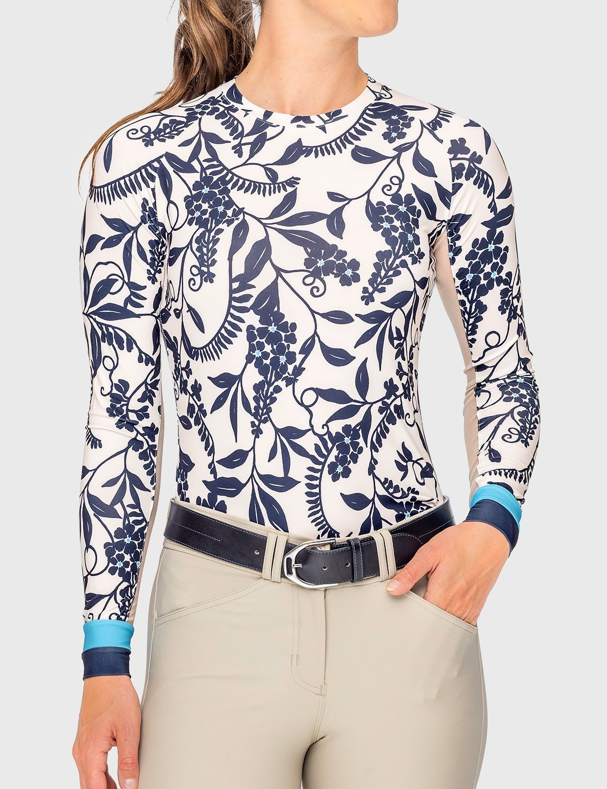 Kastel Denmark Gardenia Climbing Vine Long Sleeve Crewneck - Kastel Denmark - Equiluxe Tack