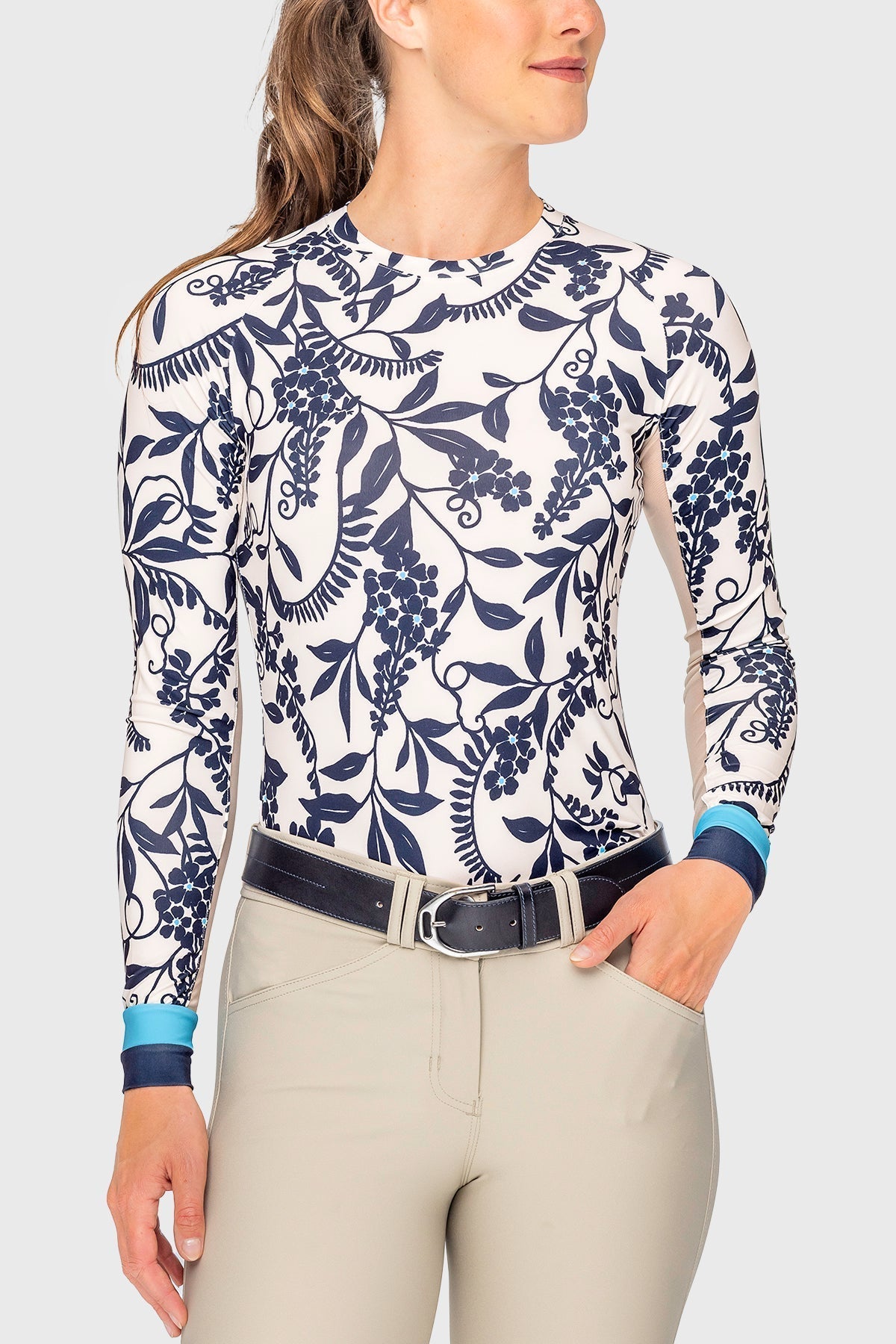 Kastel Denmark Gardenia Climbing Vine Long Sleeve Crewneck - Kastel Denmark - Equiluxe Tack